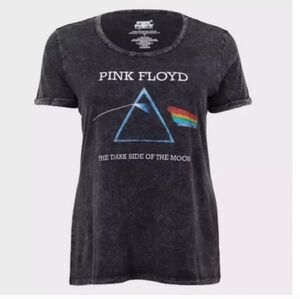 Torrid Black Mineral Wash Pink Floyd Tee